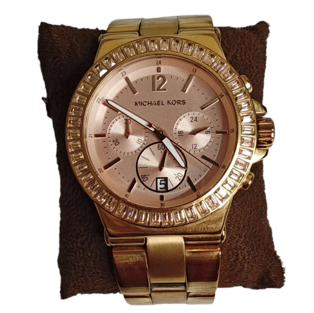 Michael Kors Rose Gold Rhinestone Watch